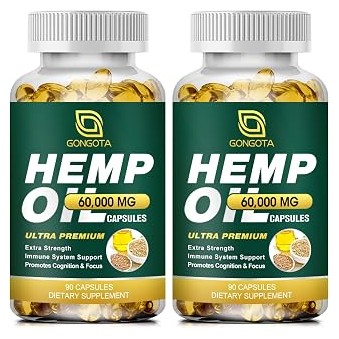 Hemp Oil Capsules — 100% Organic, Max Strength